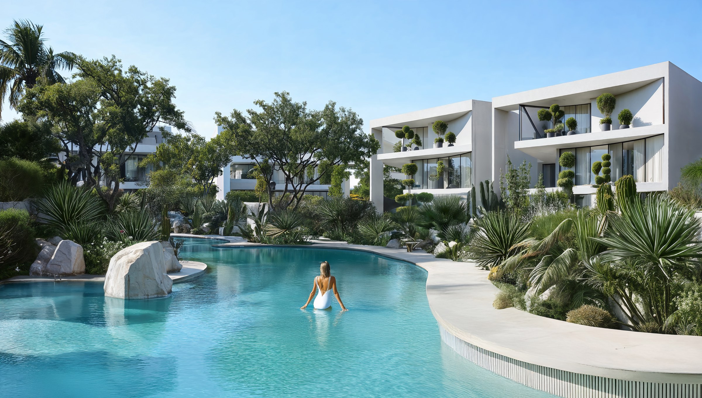 Lunaya courtyard render